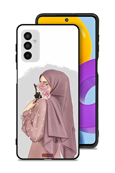 Tolwak غطاء حماية لهاتف سامسونج جالاكسي M52 5G بتصميم فتاة تحمل ورودًا فنية