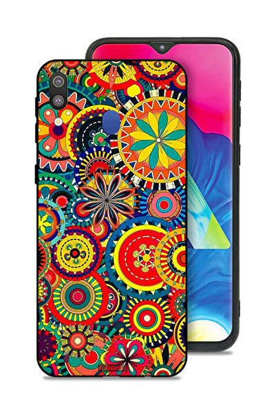 Tolwak غطاء حماية لهاتف سامسونج جالكسي M20 بنمط ماندالا ملون