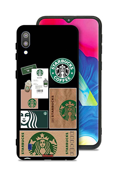 Tolwak غطاء حماية لهاتف سامسونج جالاكسي M10، ملصق ستاربكس