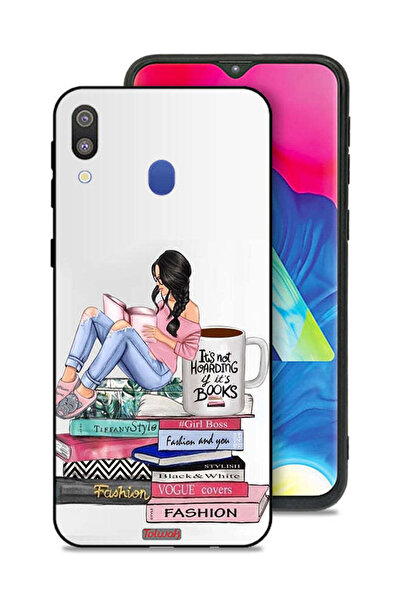 Tolwak Samsung Galaxy M20 Protective Case Cover Girl And Fashion Books Art