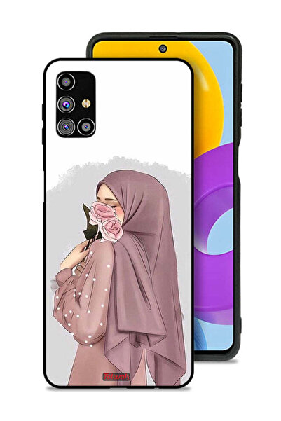 Tolwak غطاء حماية لهاتف سامسونج جالاكسي M31s بتصميم فتاة تحمل ورودًا