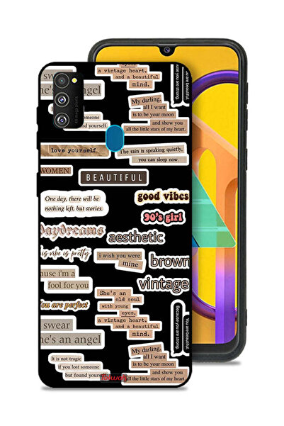 Tolwak Samsung Galaxy M30s Protective Case Cover Beautiful Quotes Stickers