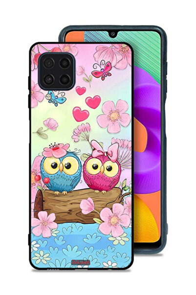 Tolwak Samsung Galaxy M22 Protective Case Cover Cute Owls Art