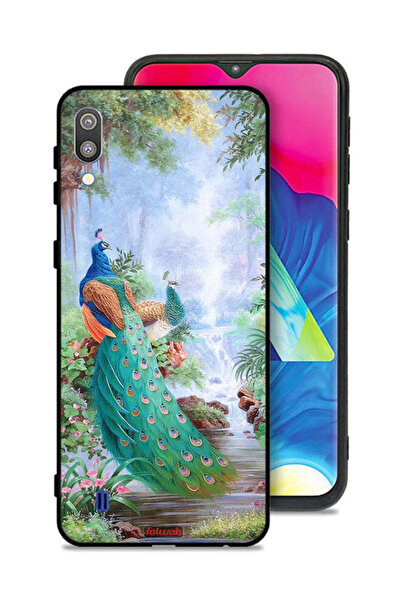 Tolwak غطاء حماية لهاتف سامسونج جالاكسي M10 بنقشة الطاووس