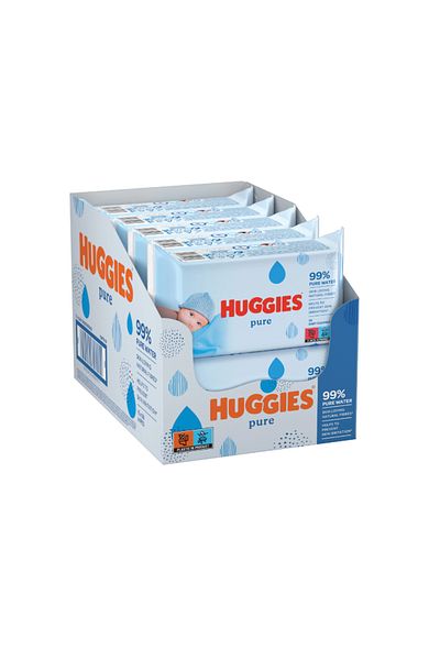 Huggies Servetele Umede Pure, 10 Pachete X 56, 560 Buc