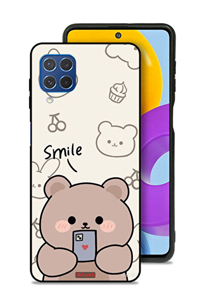 Tolwak غطاء حماية لهاتف سامسونج جالاكسي F62 بتصميم دب مبتسم