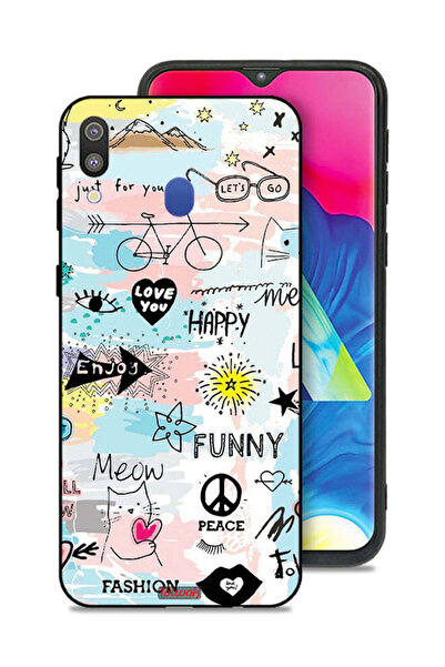 Tolwak غطاء حماية لهاتف Samsung Galaxy M20 - أحبك - علامات