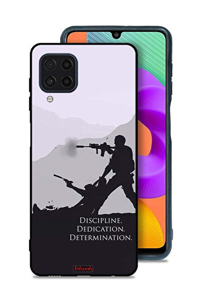 Tolwak Samsung Galaxy M22 Protective Case Cover Discipline Dedication Determi...