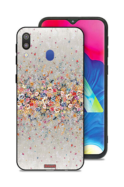 Tolwak غطاء حماية لهاتف سامسونج جالكسي M20 بتصميم زهور صغيرة وفن تجريدي