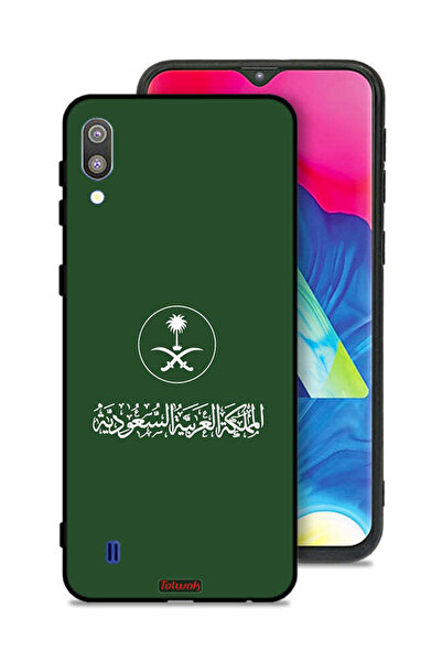 Tolwak غطاء حماية لهاتف سامسونج جالكسي M10 - فن متجه لعلامة المملكة العربية ا...
