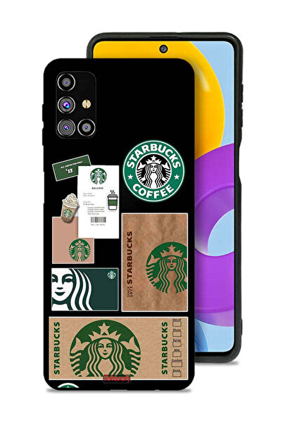 Tolwak غطاء حماية لهاتف سامسونج جالاكسي M31s، ملصق ستاربكس