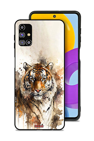 Tolwak غطاء حماية لهاتف سامسونج جالاكسي M31s بتصميم فن تجريدي من جلد الفهد