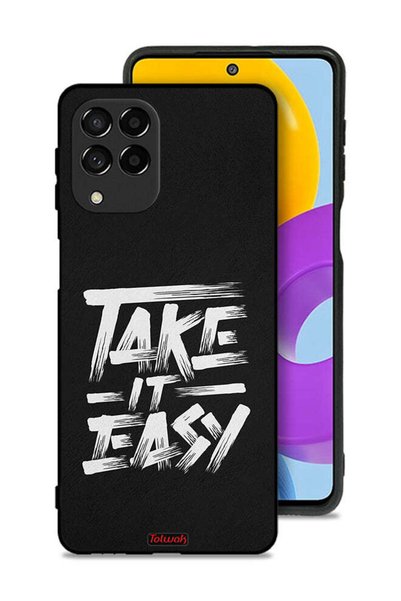 Tolwak Samsung Galaxy M53 Protective Case Cover Take It Easy