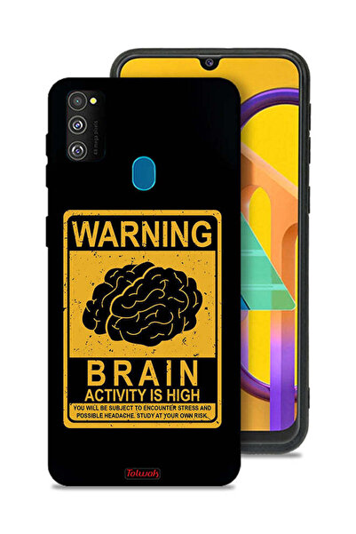 Tolwak غطاء حماية لهاتف Samsung Galaxy M30s تحذير من نشاط الدماغ المرتفع