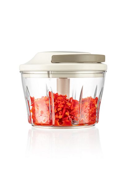 Mutfak Köşesi Roni Drawstring Hand Rondo – Press Mechanism, Stainless Triple Blade, 700ml Chopper Rondo with Chamber
