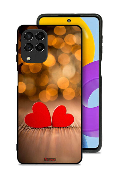 Tolwak Samsung Galaxy M53 Protective Case Cover Two Beautiful Hearts