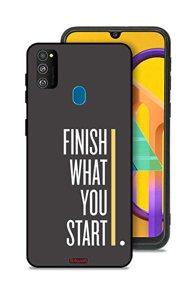 Tolwak Samsung Galaxy M30s Protective Case Cover Finish What You Start