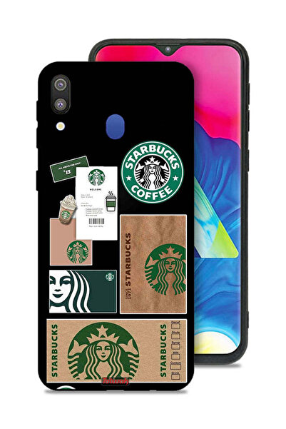 Tolwak غطاء حماية لهاتف سامسونج جالكسي M20 - ملصق ستاربكس