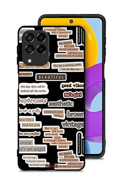 Tolwak Samsung Galaxy M53 Protective Case Cover Beautiful Quotes Stickers