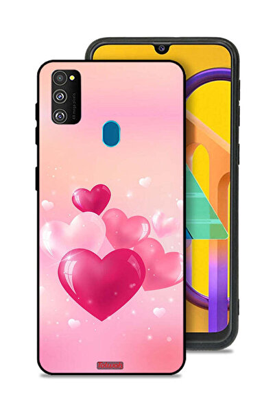 Tolwak Samsung Galaxy M30s Protective Case Cover Beautiful Hearts Art