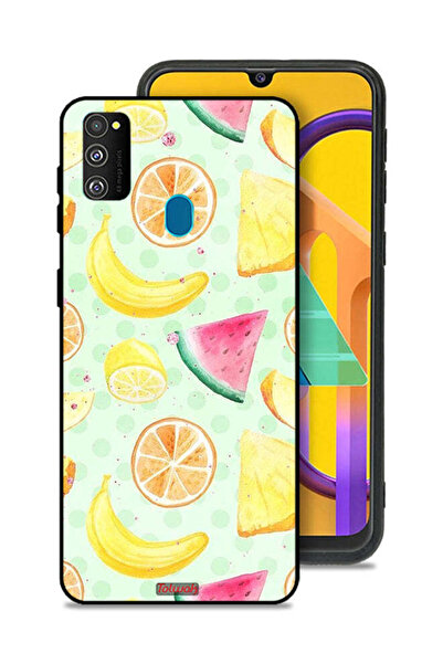 Tolwak غطاء حماية لهاتف سامسونج جالاكسي M30s برسومات فنية بألوان مائية وفواكه