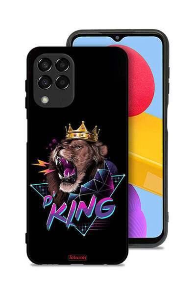 Tolwak غطاء حماية لهاتف سامسونج جالاكسي M33 برسومات الأسد الملك