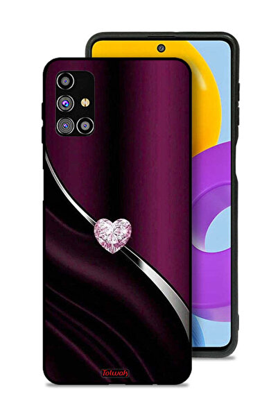 Tolwak غطاء حماية بتصميم قلب ماسي من سامسونج جالكسي M31s