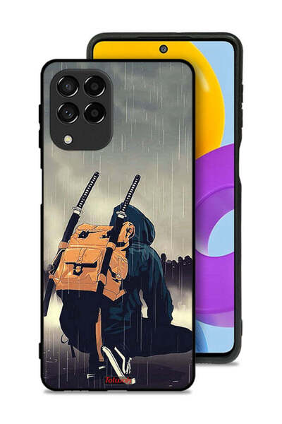 Tolwak غطاء حماية لهاتف سامسونج جالاكسي M53 بتصميم سيف ساموراي الرقمي