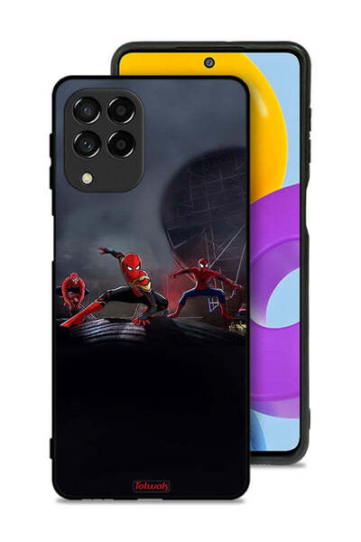 Tolwak Samsung Galaxy M53 Protective Case Cover Three Spiders