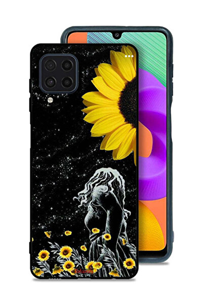 Tolwak Samsung Galaxy M32 4G Protective Case Cover Girl Look At Moon Art