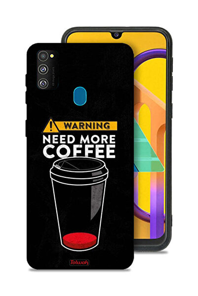Tolwak غطاء حماية لهاتف Samsung Galaxy M30s - هل تحتاج إلى المزيد من القهوة؟