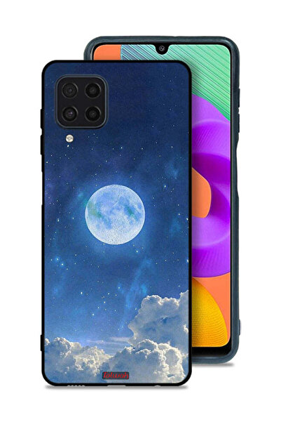 Tolwak Samsung Galaxy M22 Protective Case Cover Moon Clouds