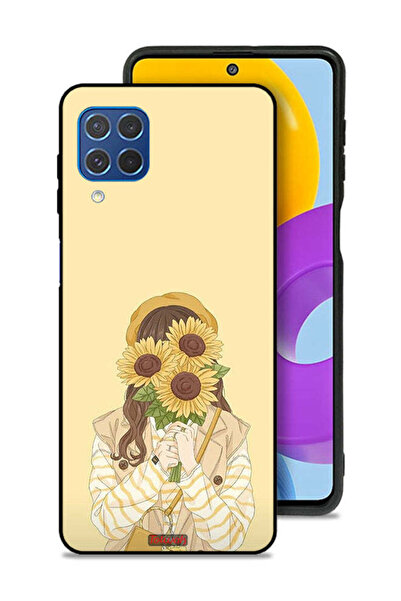 Tolwak غطاء حماية لهاتف سامسونج جالكسي M62 بغطاء وجه مزين بزهرة عباد الشمس