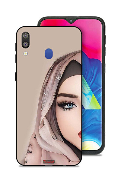 Tolwak غطاء حماية لهاتف سامسونج جالاكسي M20 بتصميم فتاة نصف وجه