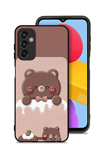 Tolwak غطاء حماية لهاتف سامسونج جالاكسي M13 بتصميم دب الفراولة