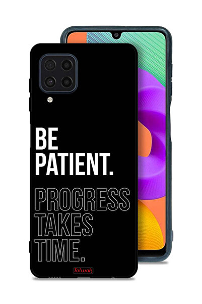 Tolwak غطاء حماية لهاتف Samsung Galaxy M22 كن صبورًا فالتقدم يستغرق وقتًا