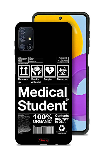 Tolwak غطاء حماية لهاتف سامسونج جالاكسي M51، ملصق طالب الطب