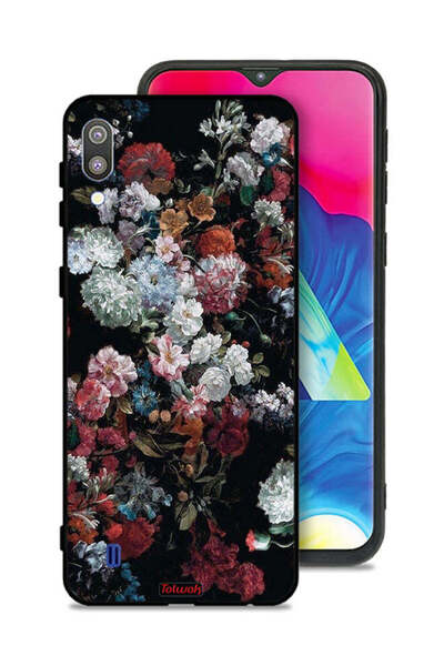 Tolwak غطاء حماية لهاتف سامسونج جالاكسي M10 بنقشة ورود عتيقة
