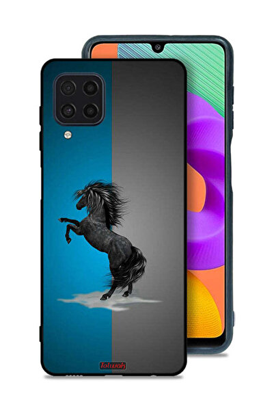 Tolwak Samsung Galaxy M32 4G Protective Case Cover Horse Art