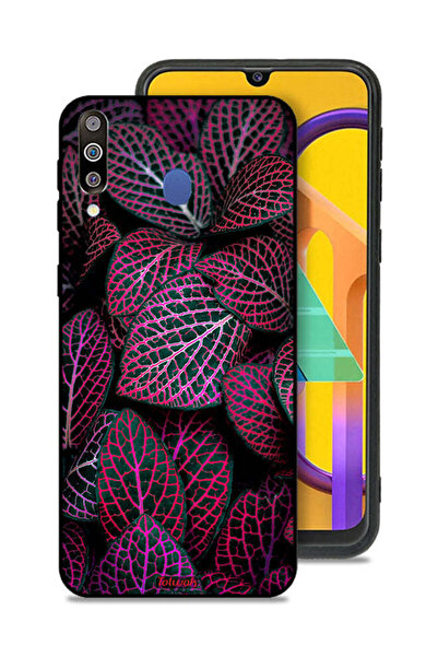 Tolwak غطاء حماية لهاتف سامسونج جالكسي M30 بنقشة أوراق سالجا