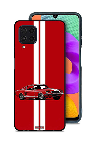 Tolwak Samsung Galaxy M32 4G Protective Case Cover Vintage Car Abstract Art