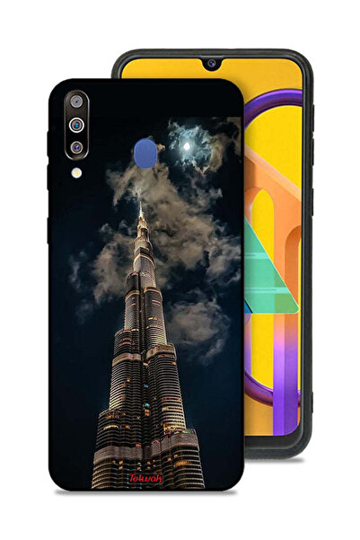 Tolwak Samsung Galaxy M30 Protective Case Cover Burj Khalifa In Night