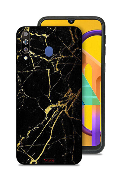 Tolwak غطاء حماية لهاتف سامسونج جالاكسي M30 - رخامي متصدع