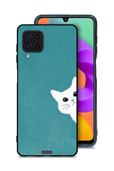 Tolwak Samsung Galaxy M32 4G Protective Case Cover Cat Appearing