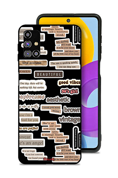 Tolwak غطاء حماية لهاتف سامسونج جالكسي M31s بملصقات اقتباسات جميلة