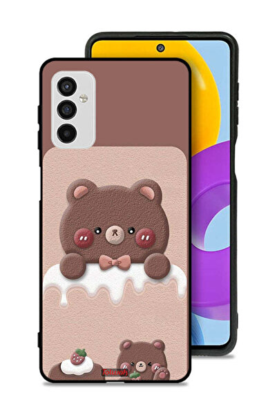 Tolwak غطاء حماية لهاتف سامسونج جالاكسي M52 5G بتصميم دب الفراولة