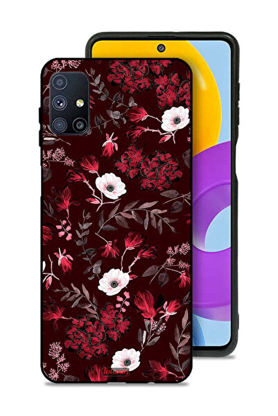 Tolwak غطاء حماية لهاتف سامسونج جالكسي M51 بنقشة زهور صغيرة وأوراق استوائية