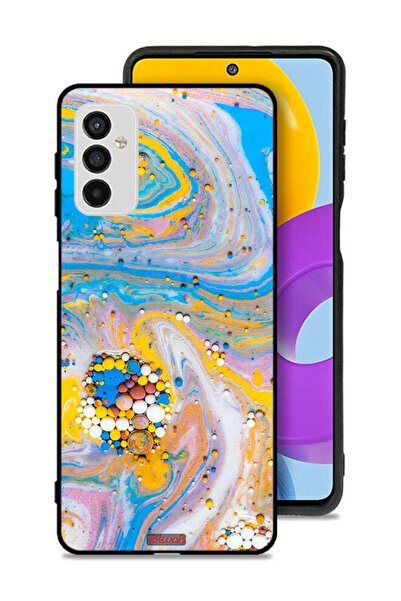 Tolwak Samsung Galaxy M52 5G Protective Case Cover Gems Colorful Abstraction