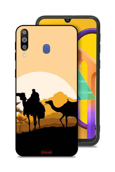 Tolwak غطاء حماية لهاتف سامسونج جالكسي M30 برسومات جمال في الصحراء