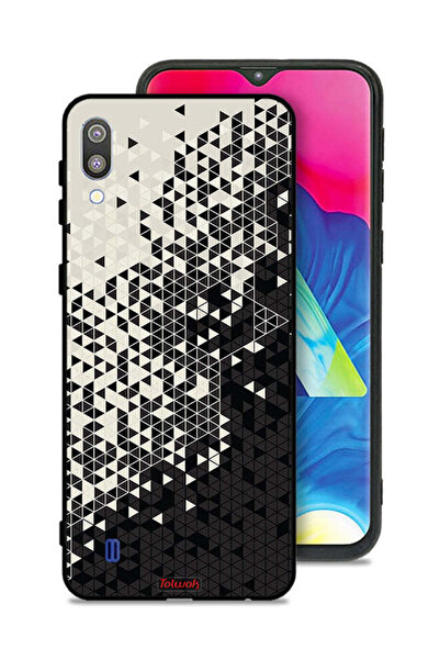 Tolwak غطاء حماية لهاتف سامسونج جالاكسي M10 بنمط مثلث فني رقمي